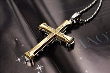 Load image into Gallery viewer, New Fashion Arrow Necklace for Men Black Metal Punk POP Cross Pendant Necklace Trendy Simple Chain Jewelry Gift collar hombre