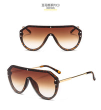 Carica l'immagine nel visualizzatore di Gallery, nuovo arrivo 2022 occhiali da sole futuristici da donna grandi occhiali da sole ovali moda ff logo occhiali da sole oversize festival oculos de sol feminino