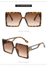 Load image into Gallery viewer, Oversized Women Sunglasses Fashion Square Glasses Vintage D shape Oversized Frame Popular NEW  Glasses Lentes De Sol Mujer