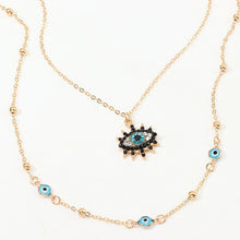Load image into Gallery viewer, Vintage Fashion Evil Eye Necklace Pendant Clavicle Chain Statement Long Necklace Women Accessory Collares De Moda Bijoux