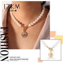 Load image into Gallery viewer, Flower Pearl Necklaces For Women Party Bow Knot Pendant Necklace Fashion Choker Elegant Flower Jewelry Gifts 2020