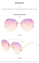 Load image into Gallery viewer, 2022 New Women Sunglasses Rimless UV400 Brand Designer High Quality Gradient Sun Glasses Female oculos
