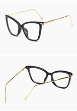 Load image into Gallery viewer, Sexy Red Eyeglasses Frame Women Cat Eye Glasses Clear Lens Sunglasses Frame Fashion Spectacles Oversized Eyewear Metal Legs