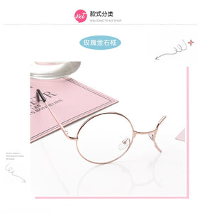 Lolita retro half-frame gear monocle student secondary element personalized glasses