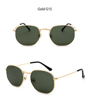 Load image into Gallery viewer, Hexagon Men Women Sunglasses Square Polygon Sun Glasses Brand Designer Retro Shades Metal Frame Eyewear TOP UV400 de sol hombre