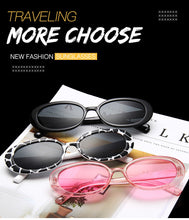 Load image into Gallery viewer, LongKeeper 2022 Small Oval Sunglasses Women Men Retro Vintage  Sun Glasses Ladies Black White Pink Clear Shades for Female 90s
