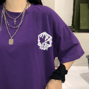 2020 Personality Hip Hop Multilayer Necklace Metal Cross Pendant Silver Color Chain Necklace for Women Men Unisex Jewelry