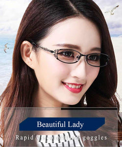 BCLEAR Women Prescription Optical Eyeglasses Frames with Golden Hollow Out Eyeglasses Frame With Flower Female Spectacle Eyewear