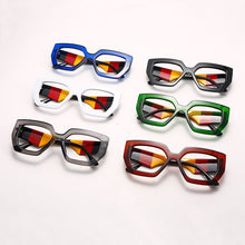 Load image into Gallery viewer, Fashion Polygonal Glasses Frame Women European And American Three-Color Frame Flat Glasses Men&#39;s Glasses Can Wear Myopia Glasses