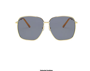 2022 Fashion Metal Women Sunglasses Mirror Classic Large frame Retro Street Beat Glasses Travel Oculos De Sol UV400