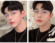 Load image into Gallery viewer, Women Rimless Alloy Glasses Frame, Women Ultralight Cat Eye Eyeglasses Frames, Prescription Presbyopia Myopia Optical Glass