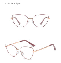 Carica l'immagine nel visualizzatore di Gallery, Ralferty Vintage Eyeglasses Women'S Frame Cat Eye Glasses Female Grade Glasses No Diopter Spectacle Frames For Myopia