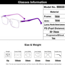 Load image into Gallery viewer, Gmei Optical Ultralight TR90 Kids Glasses Frame Square Prescription Eyeglasses Myopia Optical Frames Women Eyewear M8038