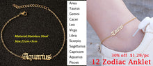 Carica l&#39;immagine nel visualizzatore di Gallery, 2020 New Constellation Zodiac Necklaces Jewelry for Women Antique Style Designed Letter Taurus Aries Necklaces Collier