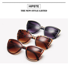 Load image into Gallery viewer, Vintage Cat Eye Sunglasses Women Fashion Brand Designer Sunglasses Female Sexy Leopard Cateyes Black Gradient Oculos De Sol