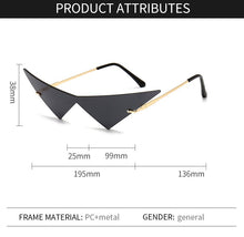 Load image into Gallery viewer, Fashion Rimless Triangle Sunglasses Catwalk Women's Luxury Funny Sun Glasses Shades for Women UV400 2022 Brand Designer SG040