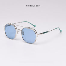Load image into Gallery viewer, Steampunk Flips Up Sunglasses Women Vintage Polarized Sunglasses Men Sun Glasses Women Brand UV400 Eyeglasses Shades