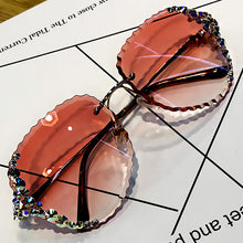 Load image into Gallery viewer, 2022 New Colorful Diamond Sunglasses Ladies Luxury Fashion One-piece Square Sunglasses Gradient Color Retro Punk Glasses UV400