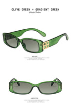 Load image into Gallery viewer, Cool B Logo Rectangle Sunglasses Women Fashion 2022 Brand Designer Color Gradient Lens Sun Glasses Party Beach Glasses UV400