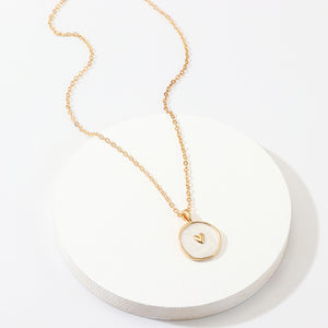 Simple Stars Moon Necklaces Fashion Europen Alloy Oil Drop Women Long Heart Round Golden Pendant Necklace Jewelry For Girls