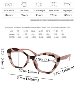 Cat Eye Eyewear Prescription Eyeglasses Frame Women Glasses Clear Lens Myopia Optical Glasses