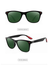 Carica l'immagine nel visualizzatore di Gallery, Square Retro Rivet Polarized Sunglasses UV400 Men's Glasses Classic Driving Sunglasses Oversized Sunglasses Men