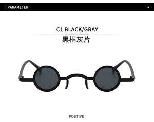 New Classic Retro Gothic Vampire Style Cool Sunglasses Women Small Round Frame SteamPunk Brand Design Sunglasses Oculos De Sol