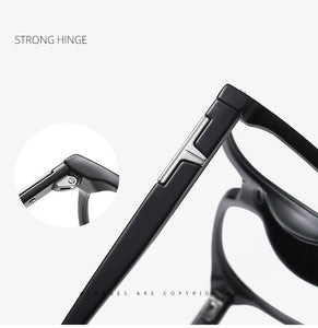 TR90 Anti Blue Glasses Frames Retro Men Women Optical Computer Glasses