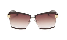 Load image into Gallery viewer, 47391 Rimless Luxury Sunglasses Square Men Women Fashion Shades UV400 Vintage Glasses