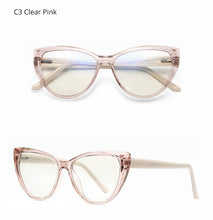 Load image into Gallery viewer, Ralferty Quality TR90 Glasses Frame Female Prescription Glasses Transparent Red Blue Light Glasses With Spring NO Grade Glasses
