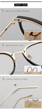 Carica l&#39;immagine nel visualizzatore di Gallery, Women&#39;s  Fashion Eyeglasses Frame Oversized Cat Eye Glasses Frame Clear Lens Eyeglass Black Frame  Reading Glasses UV400