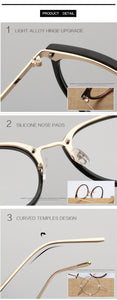 Women's  Fashion Eyeglasses Frame Oversized Cat Eye Glasses Frame Clear Lens Eyeglass Black Frame  Reading Glasses UV400