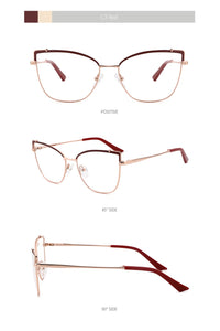 Optical Glasses Frame Women New Fashion Vintage Cat Eye Prescription Eyeglasses Women Myopia Spectacle Eyewear MG3574
