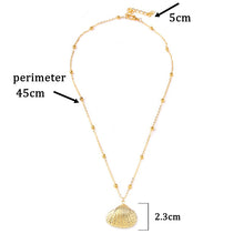 Load image into Gallery viewer, Conch Shell Necklace Sea Beach Shell Chain Pendant Necklace For Women Collier Femme Shell Cowrie Summer Jewelry Bohemian