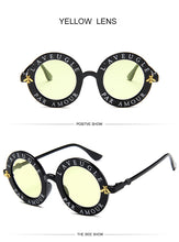 Load image into Gallery viewer, Retro Round Sunglasses Women Luxury Brand Designer Bee Frame Circle Sun Glasses Fashion Female Eyewear Oculos De Sol