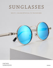 Load image into Gallery viewer, 2022 Classic New Punk Sunglasses Women Anti-reflective Mirror Round Metal Sun Glasses Vintage Men New Spring Glasses Uv400