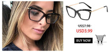 Load image into Gallery viewer, RBENN Lady Cat Eye Glasses Frames For Women Sexy Oversized Metal Frame Brand Designer Optical Eyeglasses Fashion Eyewear Female