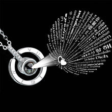 Load image into Gallery viewer, 100 Languages Love Necklace Heart Pendant Wedding Romantic I Love You Projection Necklace for Women Girl Friend Ladies Gifts