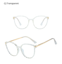 Load image into Gallery viewer, Ralferty TR90 Women&#39;s Transparent Glasses Retro Cat Eye Frames Anti Blue Light 0 Diopter Myopia Optic Frame Eyeglasses