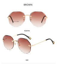 Load image into Gallery viewer, Oulylan Rimless Sunglasses Women Luxury Trimming Gradient Shades Sun Glasses Ladies Vintage Framless Eyewear UV400