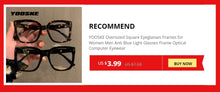Load image into Gallery viewer, Anti Blue Light Glasses Frames Vintage Square Eyeglasses for Women Chic Clear Optical Myopia Frame