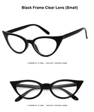 Carica l&#39;immagine nel visualizzatore di Gallery, New Cat Eye Glasses Frame Women Brand Designer Cateye Optical Eyeglasses Ladies Fashion Retro Clear Glasses