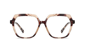 Plastic Titanium Glasses Frames Polygon Anti Blue Men Women Optical Fashion Computer Glasses
