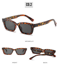Load image into Gallery viewer, 2022 New Women Rectangle Vintage Sunglasses Brand Designer Retro Points Sun Glasses Female Lady Eyeglass Cat Eye Driver Goggles