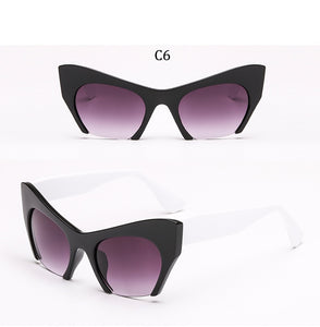Big frame women glasses frame fashion cat eye Clear Lens brand oversized Glasses Female Transparent Half frame optical frame