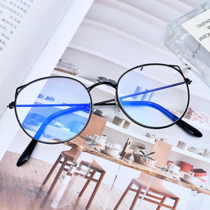 Women's Korean Eyeglasses For Women Transparent Clear Glasses  Retro Round Face Frame Sunglass