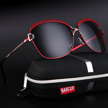 Load image into Gallery viewer, Polarized Ladies Sunglasses Women Gradient Lens Round Sun Glasses Square Luxury Brand Oculos Lunette De Soleil Femme