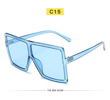 Load image into Gallery viewer, New Square Sunglasses Women Sun Glasses Female Eyewear Eyeglasses Plastic Frame Clear Lens UV400 Shade Fashion Driving