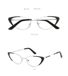 Rivet Women's Medical Eyeglasses With Frame For Women Round Decorative Glasses Female Prescription Glasses Ladies Eyewear Brand
