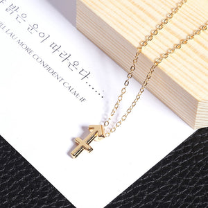 Men Women 12 Horoscope Zodiac Sign Gold Pendant Necklace Aries Leo 12 Constellations Jewelry Kids Christmas Gifts 19NOV91